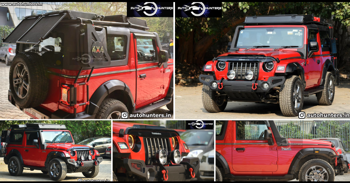 Mahindra Thar Pure Adventure Version Looks Fantastic! - Live Photos