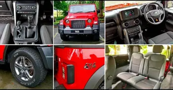 New Mahindra Thar 4x4 Top-Spec LX Variant Live Photos