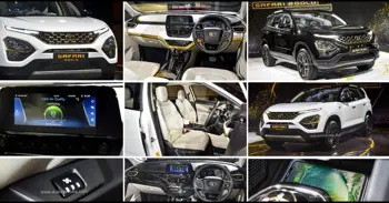 Tata Safari Gold Edition SUV Photos - Black Gold and White Gold