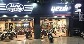 Jawa-Yezdi Showroom First Look Revealed by Anand Mahindra