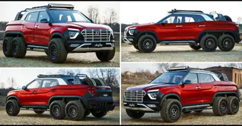 Meet Hyundai Creta 6x6 By Amogh Renuse - Digital Renderings