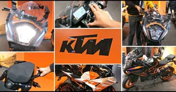 2022 KTM RC 125 White and Black Colour Options - Live Photos