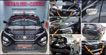 Live Photos of the Tata Safari Dark Edition SUV - Dark Rules