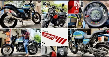 Live Photos of Royal Enfield Scram 411 (Affordable RE Himalayan)