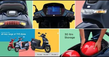 2022 TVS iQube Scooter Launched - Charges At Rs 3 Per Day