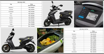 2022 Ather 450X and Ather 450 Plus Gen 3 City-Wise Price List