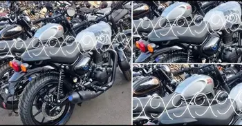 Undisguised Royal Enfield Hunter 350 Spotted At A Dealership