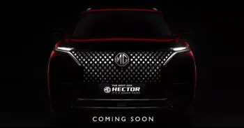 MG Hector SUV Updated Design Revealed In Teaser Video