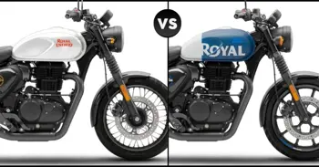 New Royal Enfield Hunter 350 Retro Model vs Metro Model