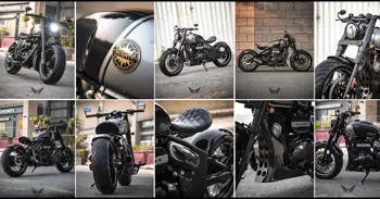 Neev Royal Enfield Classic 350 'Mighty' Bobber Details and Photos