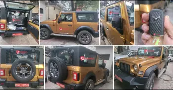 New Mahindra Thar Blazing Bronze Colour Leaked - Live Photos