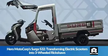 Hero MotoCorp's Surge S32: Transforming Electric Scooters into 3-Wheeled Rickshaws