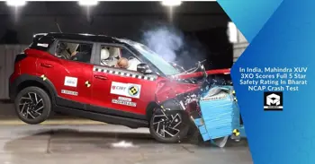 In India, Mahindra XUV 3XO Scores Full 5 Star Safety Rating In Bharat NCAP Crash Test