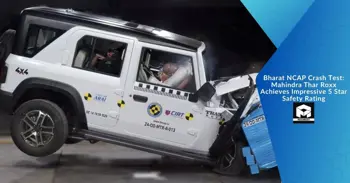 Bharat NCAP Crash Test: Mahindra Thar Roxx Achieves Impressive 5 star Safety Rating