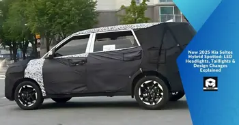 New 2025 Kia Seltos Hybrid Spotted: LED Headlights, Taillights &amp; Design Changes Explained