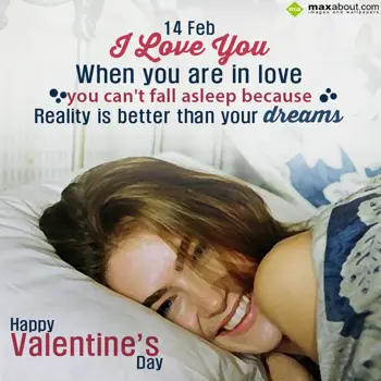 Valentine Greetings Wishes: 14 Feb I Love You
W
