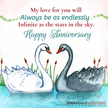 Anniversary Wishes: My love for you will