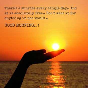 Good Morning Wishes: There's a sunshine e