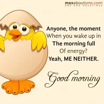 Good Morning Wishes: Anyone..? The moment