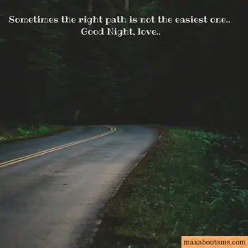 Good Night Greetings: Sometimes the right 
