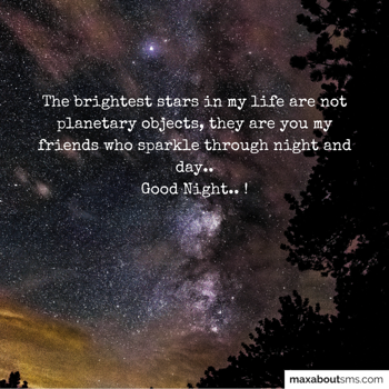 Good Night Greetings: The brightest stars 
