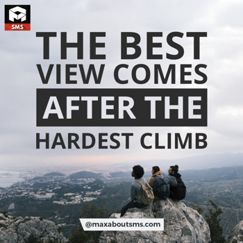 Encouragement Wishes: The BEST VIEW Become