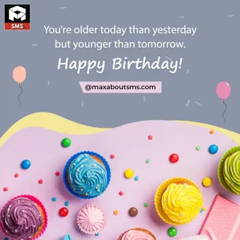 Hindi Birthday Wishes: You're older today t