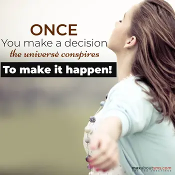 Motivational Wishes: Once you make a deci