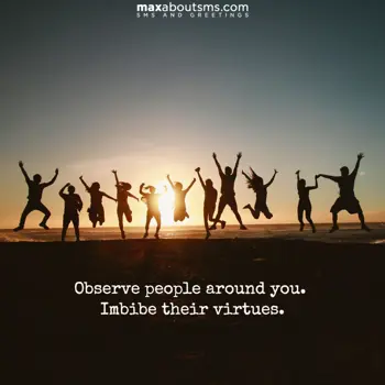 Good Morning Wishes: Observe people aroun