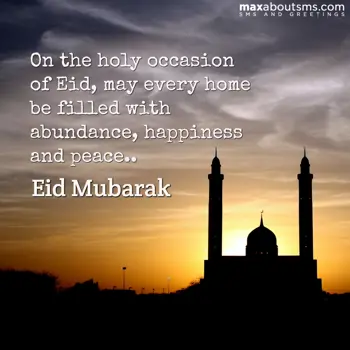 Eid Wishes: On the holy occasion