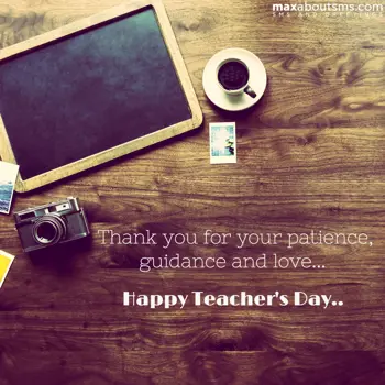 Teacher Day Wishes: Thank you for your p