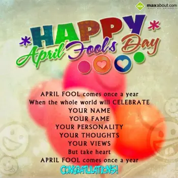 April Fool Wishes: April Fool comes onc