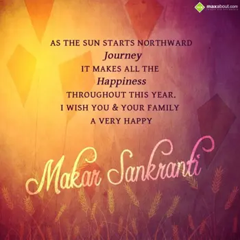 Makar Sankranti Wishes: As the sun starts no