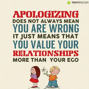 Wise Wishes: Apologizing does not