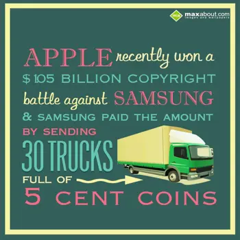 Miscellaneous Facts Wishes: Apple recently won a