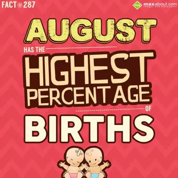 Facts Wishes: August has the highe