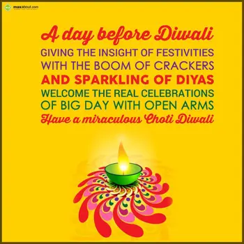 Choti Diwali Wishes: A day before Diwali 