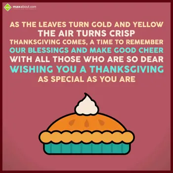 Thanksgiving Wishes: As the leaves turn g