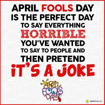 April Fool Wishes: April Fools Day is t