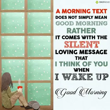 Good Morning Wishes: A morning text does 