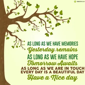 Nice Day Wishes: As long as we have m