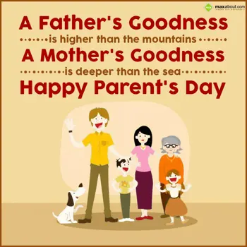 Parents Day Wishes: A father's goodness 