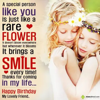 Birthday Wishes: A special person lik