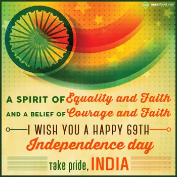 Independence Day Wishes: A spirit of equality