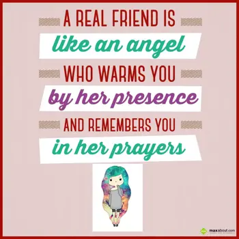 Friendship Wishes: A real friend is lik