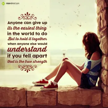 Encouragement Wishes: Anyone can give up, 