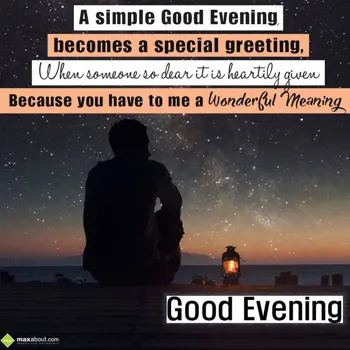 Evening Wishes: A simple Good Evenin