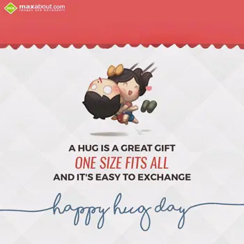 Hug Day Wishes: A Hug is a great gif