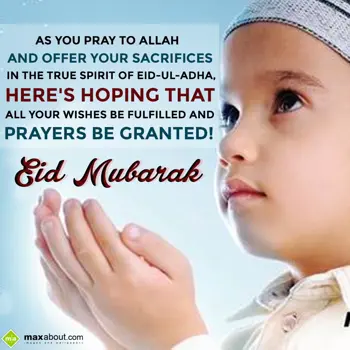 Eid Mubarak Wishes: As You Pray to Allah