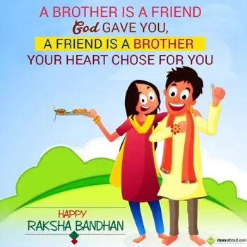 Rakhi Wishes: A brother is a frien